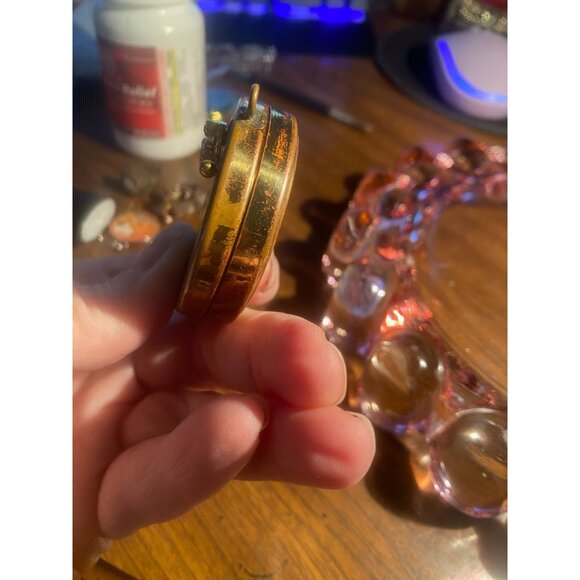 Vtg REUGE Swiss Music Box Pendant Necklace | Plays "Somewhere My Love" | Romanti - Picture 3 of 11